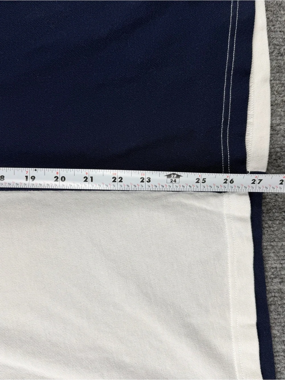 True Religion Polo Rugby Shirt Men’s Large White Navy Slim Fit Retro Streetwear